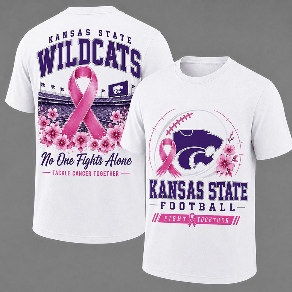 Kansas State Wildcats Breast Cancer Awareness T-Shirt Kansas State Football Merch Fan Gifts