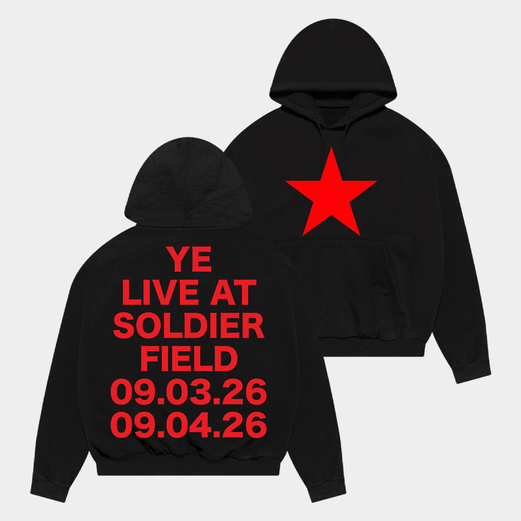 Kanye West Ye Live At Soldier Field Chicago 2026 Concert Star T-Shirt Kanye West Merch