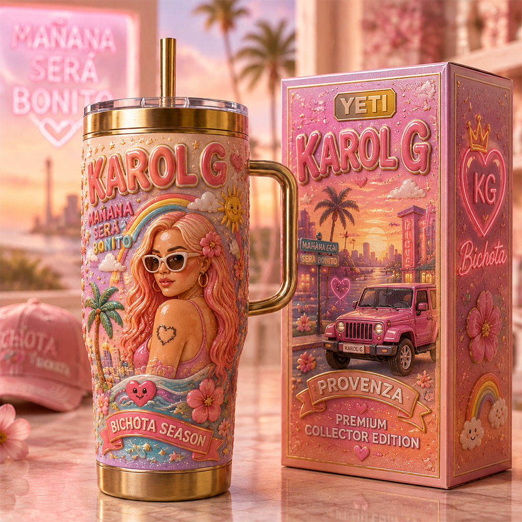 Karol G Manana Sera Bonito Tumbler Bichota Season Travel Cup Karol G Merch Music Lover Gifts