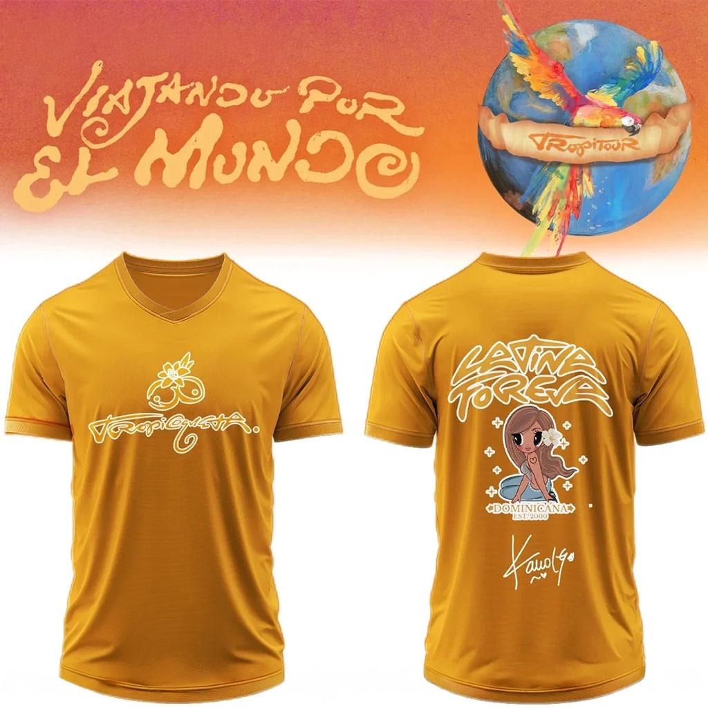 Karol G Nos Vamos de Tour Signature V-Neck Jersey Karol G Merch Gift Ideas For Music Lovers