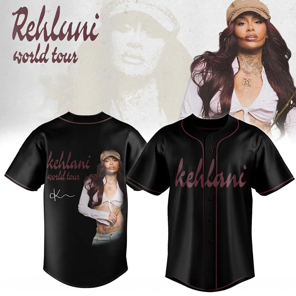 Kehlani World Tour Signature Jersey Kehlani Merch Gift Ideas For Music Lovers