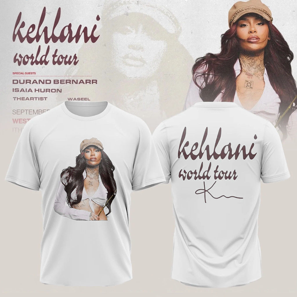 Kehlani World Tour Signature T-Shirt Kehlani Merch Best Gifts For Music Lovers