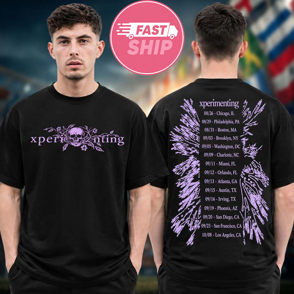Ken Carson Merch Xperiment Tour 2026 Floral Tour Dates Black T-Shirt Gifts For Music Lovers Ken Carson Merch Xperiment Tour 2026 Floral Tour Dates Black T-Shirt Gifts For Music Lovers