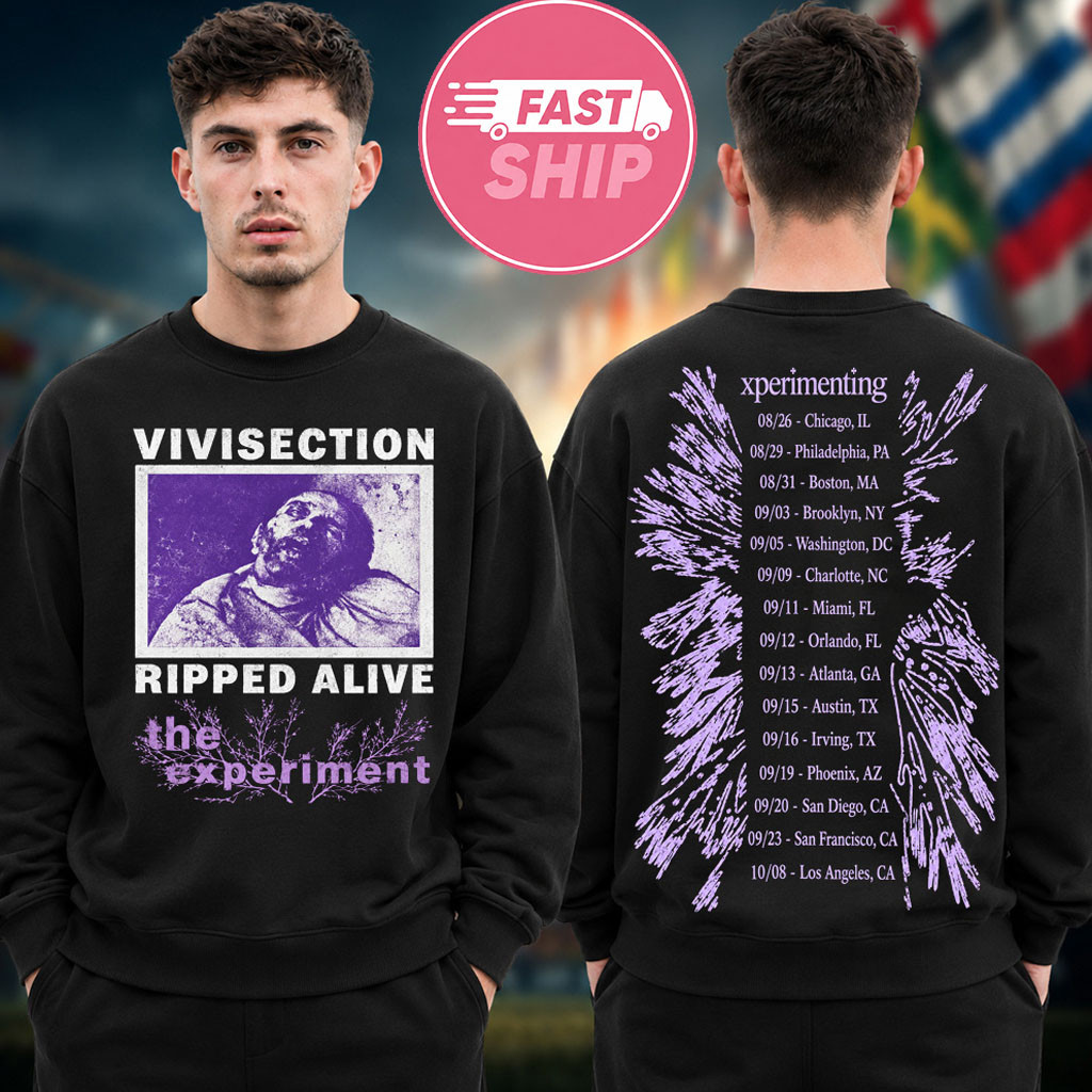 Ken Carson Merch Xperiment Tour 2026 Vivisection Tour Dates Sweatshirt Presents For Music Lovers