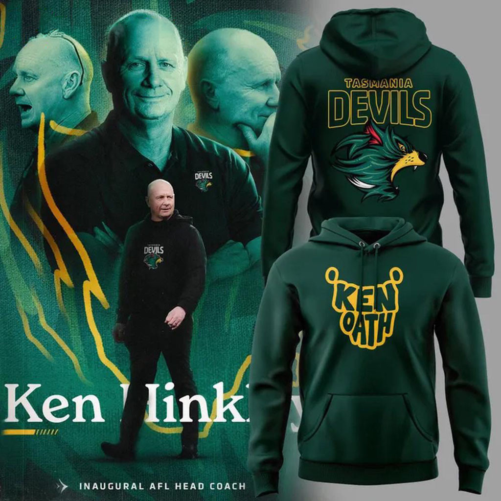 Ken Oath Tasmania Devils 2026 Hoodie Ken Hinkley Merch Gifts Ideas For Football Fans