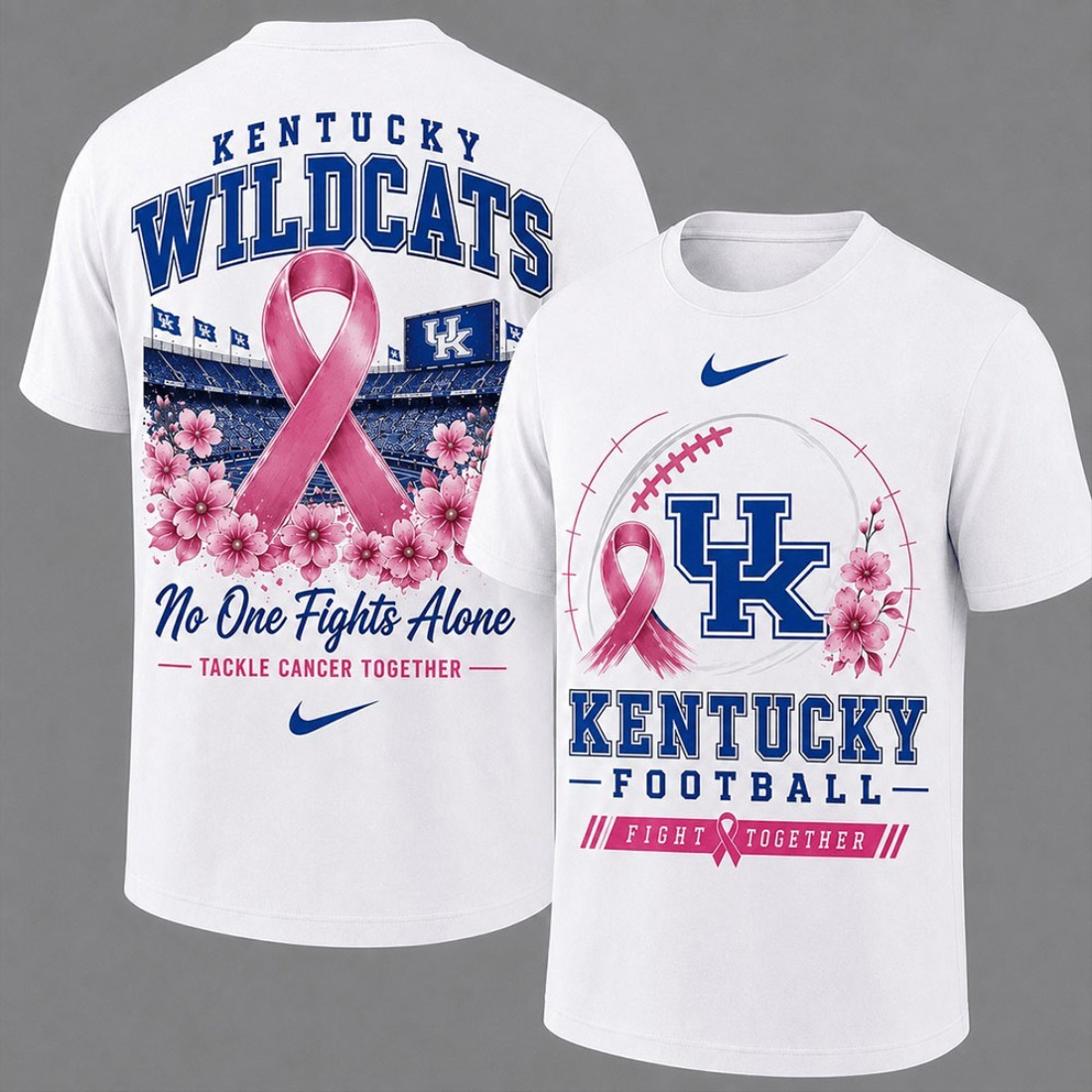Kentucky Wildcats Breast Cancer Awareness T-Shirt Fight Together Shirt Kentucky Wildcats Merch