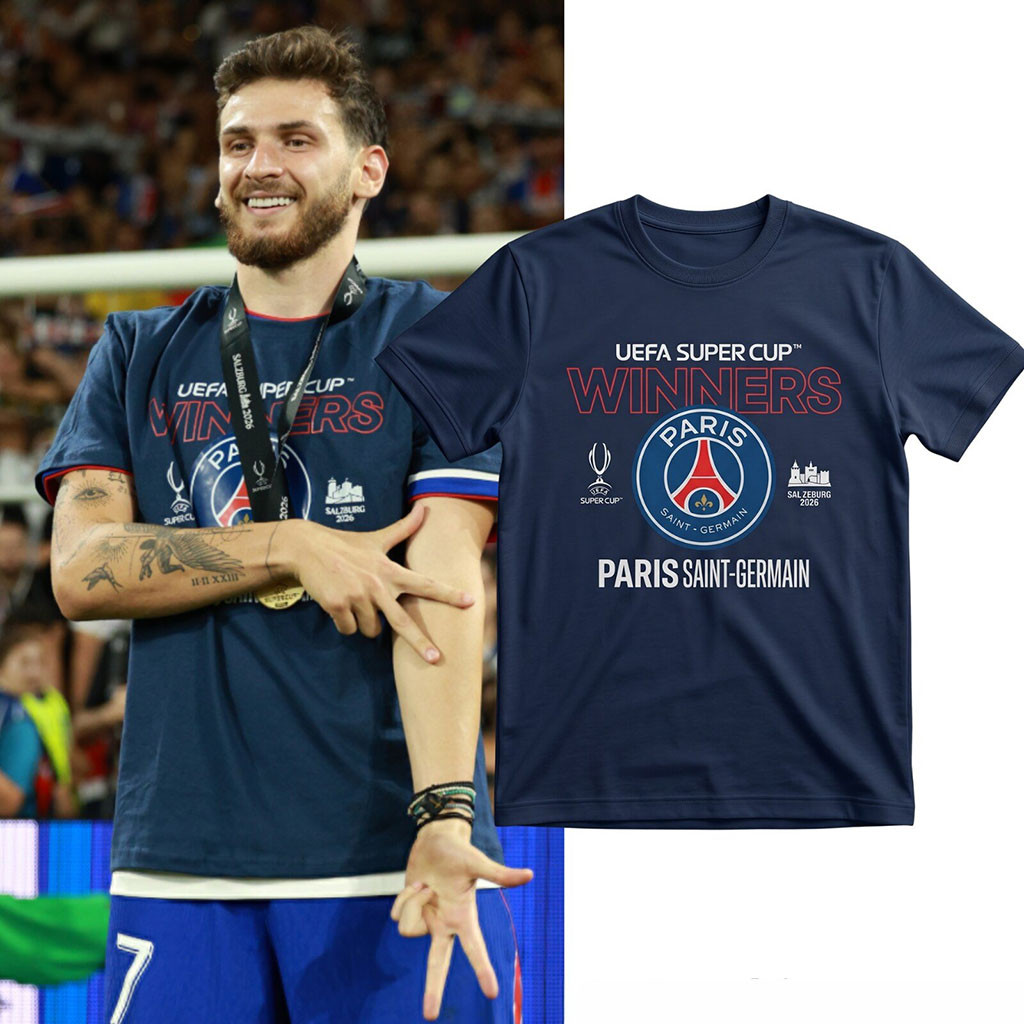 Khvicha Kvaratskhelia Uefa Super Cup 2026 Finalist Paris Saint Germain Shirt Gift For Fans Khvicha Kvaratskhelia Uefa Super Cup 2026 Finalist Paris Saint Germain Shirt Gift For Fans