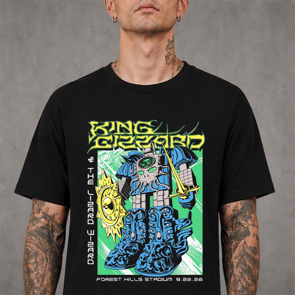 King Gizzard And The Lizard Wizard Merch Forest Hills New York 2026 Night 3 T-Shirt Fan Gifts