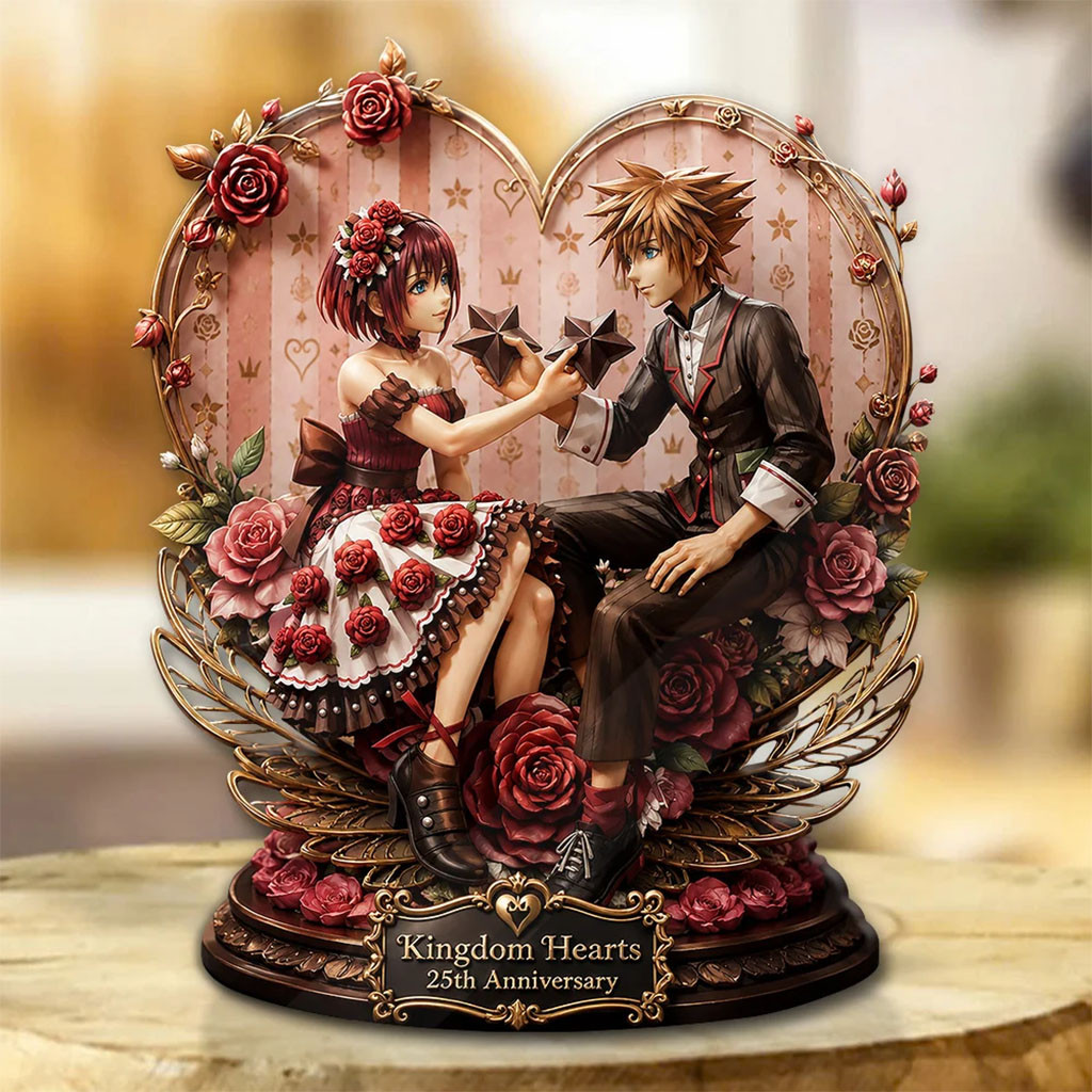 Kingdom Hearts 25th Anniversary Acrylic Plaque Kingdom Hearts Merch Gamer Home Decor Ideas