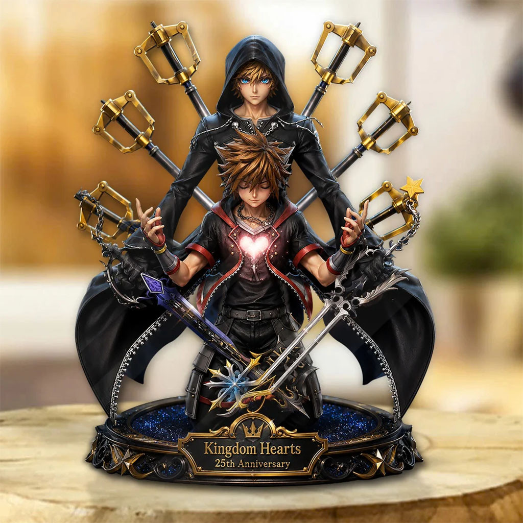 Kingdom Hearts 25th Anniversary Acrylic Plaque Kingdom Hearts Merch Present For Game Lovers