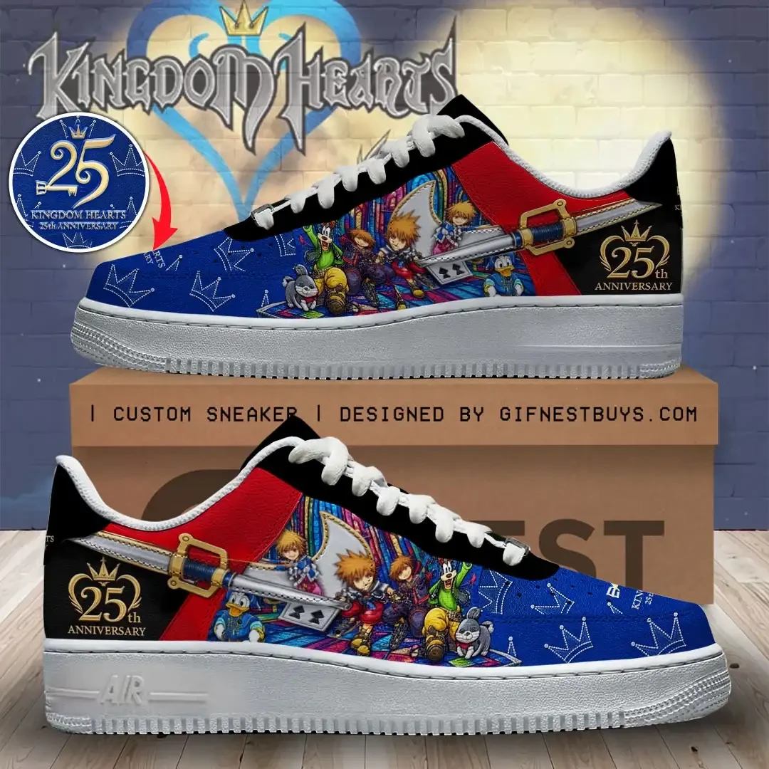 Kingdom Hearts 25th Anniversary Sneakers Kingdom Hearts Merch Gift For Video Game Lovers