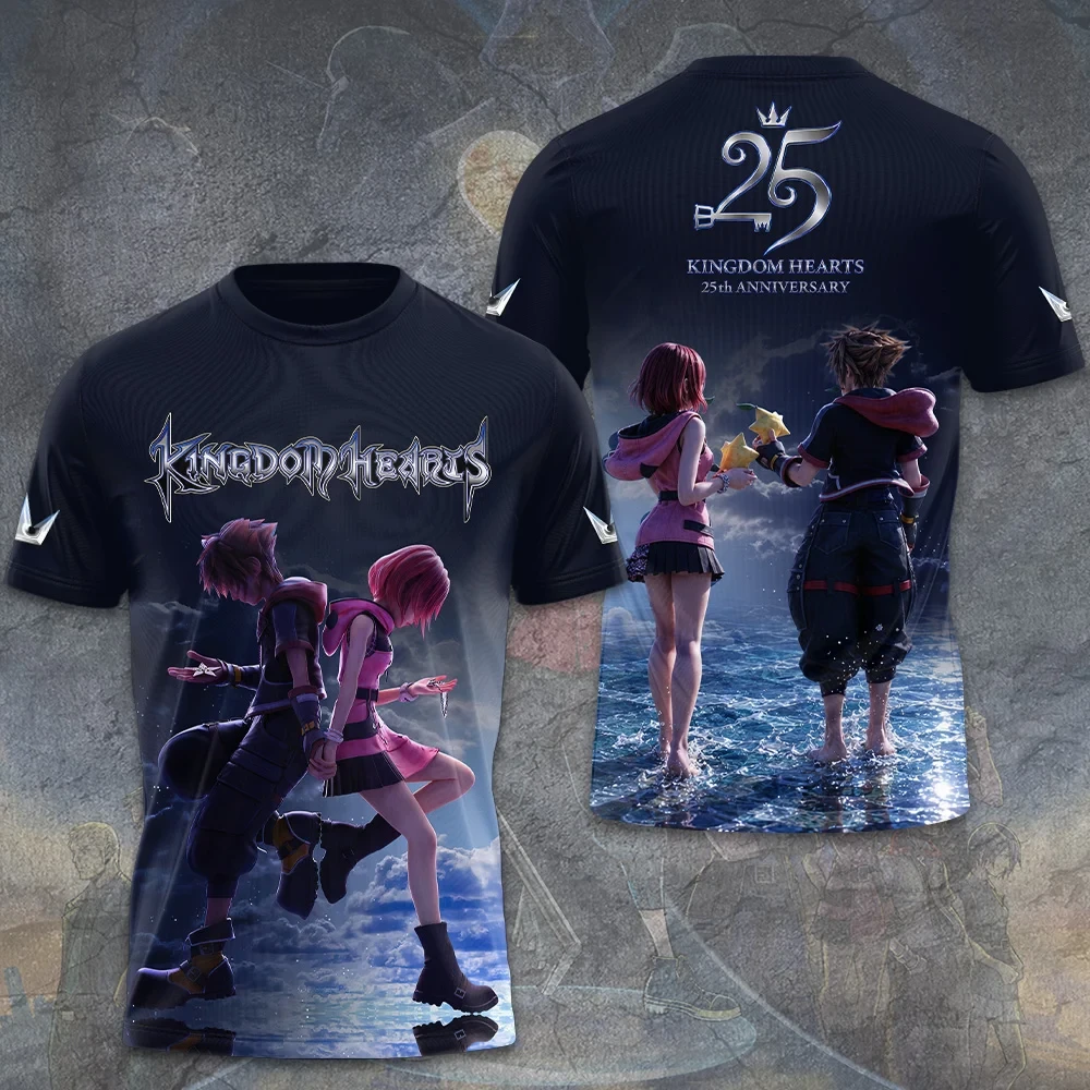Kingdom Hearts 25th Anniversary Sora And Kairi T-Shirt Kingdom Hearts Merch Gamers Gifts Kingdom Hearts 25th Anniversary Sora And Kairi T-Shirt Kingdom Hearts Merch Gamers Gifts