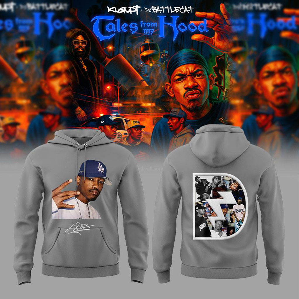 Kurupt x DJ Battlecat Tales From My Hood Hoodie Kurupt Merch Gift Ideas For Rapper Fan