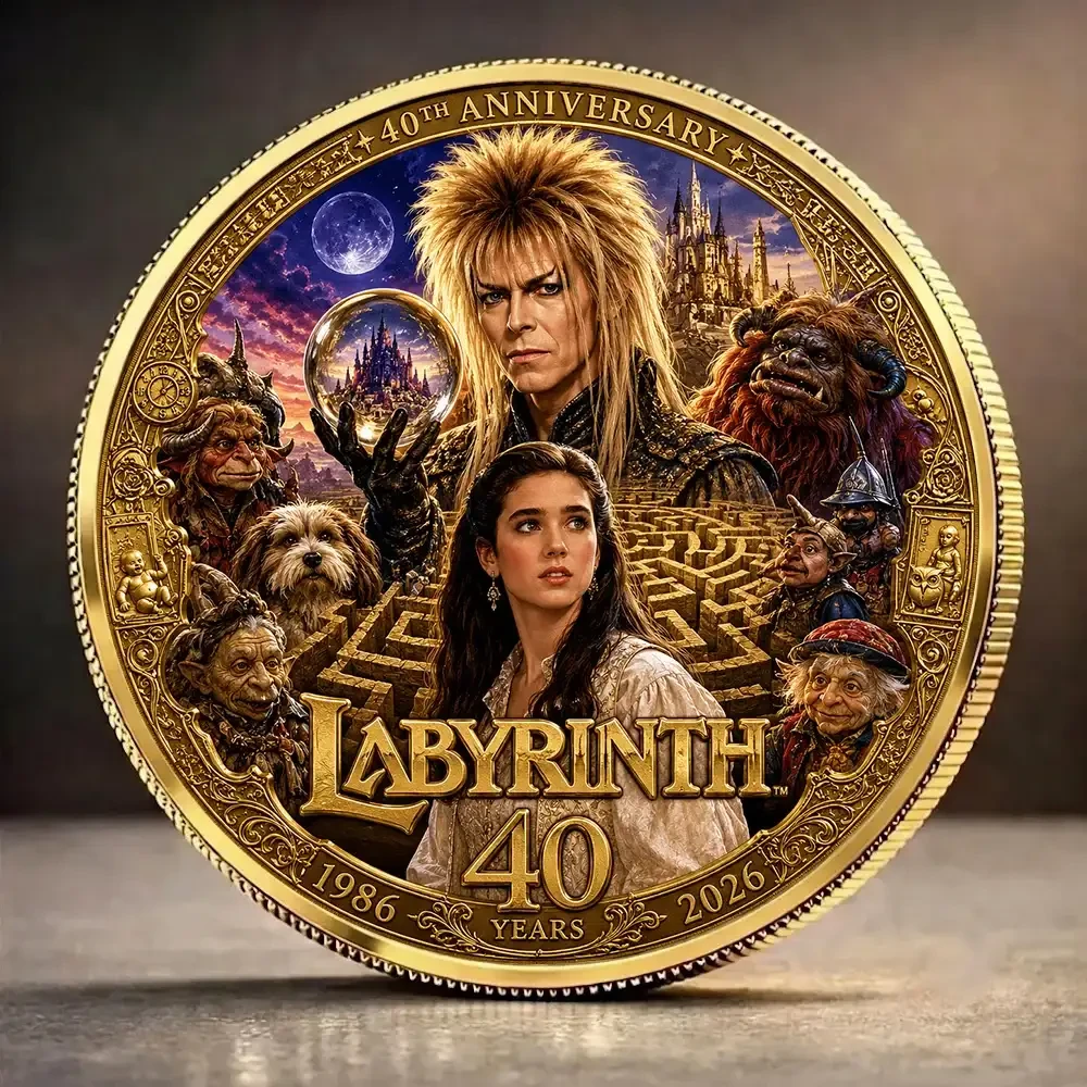 Labyrinth 40th Anniversary Commemorative Coin 1986-2026 Fantasy Film Collectible Gifts For Fans Labyrinth 40th Anniversary Commemorative Coin 1986-2026 Fantasy Film Collectible Gifts For Fans
