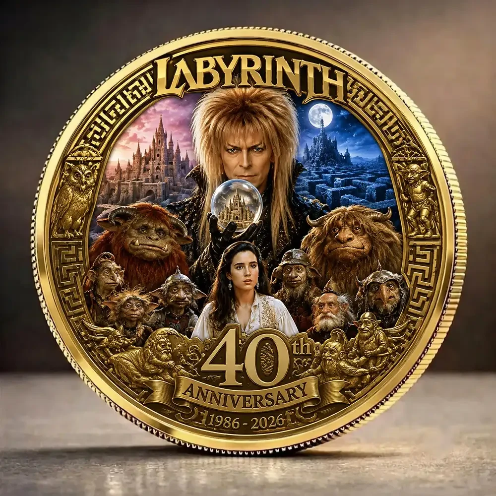 Labyrinth 40th Anniversary Commemorative Coin Fantasy Adventure Keepsake Labyrinth Merch