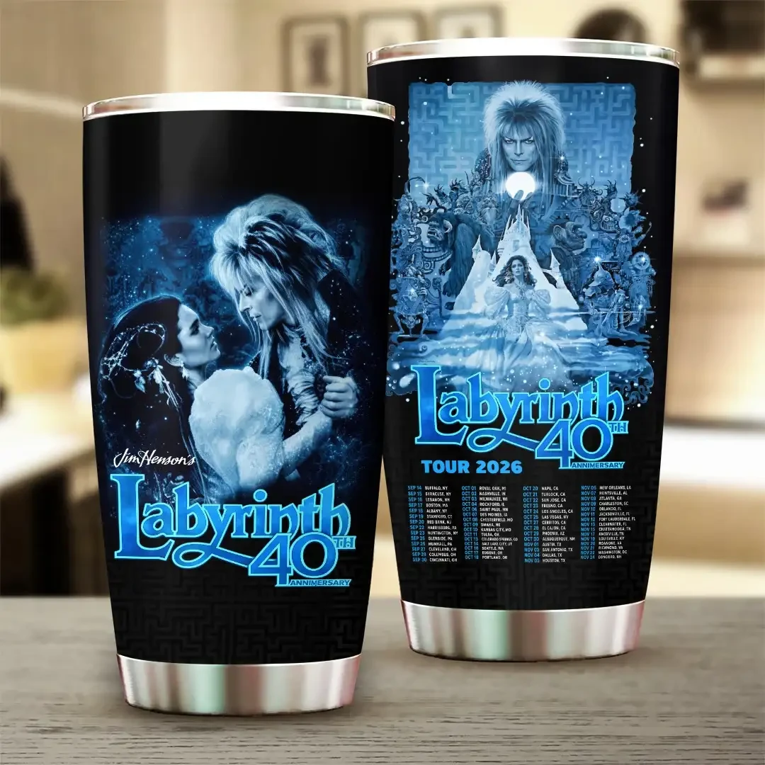 Labyrinth 40th Anniversary Tour 2026 Tumbler Labyrinth Merch Gifts For Film Lovers