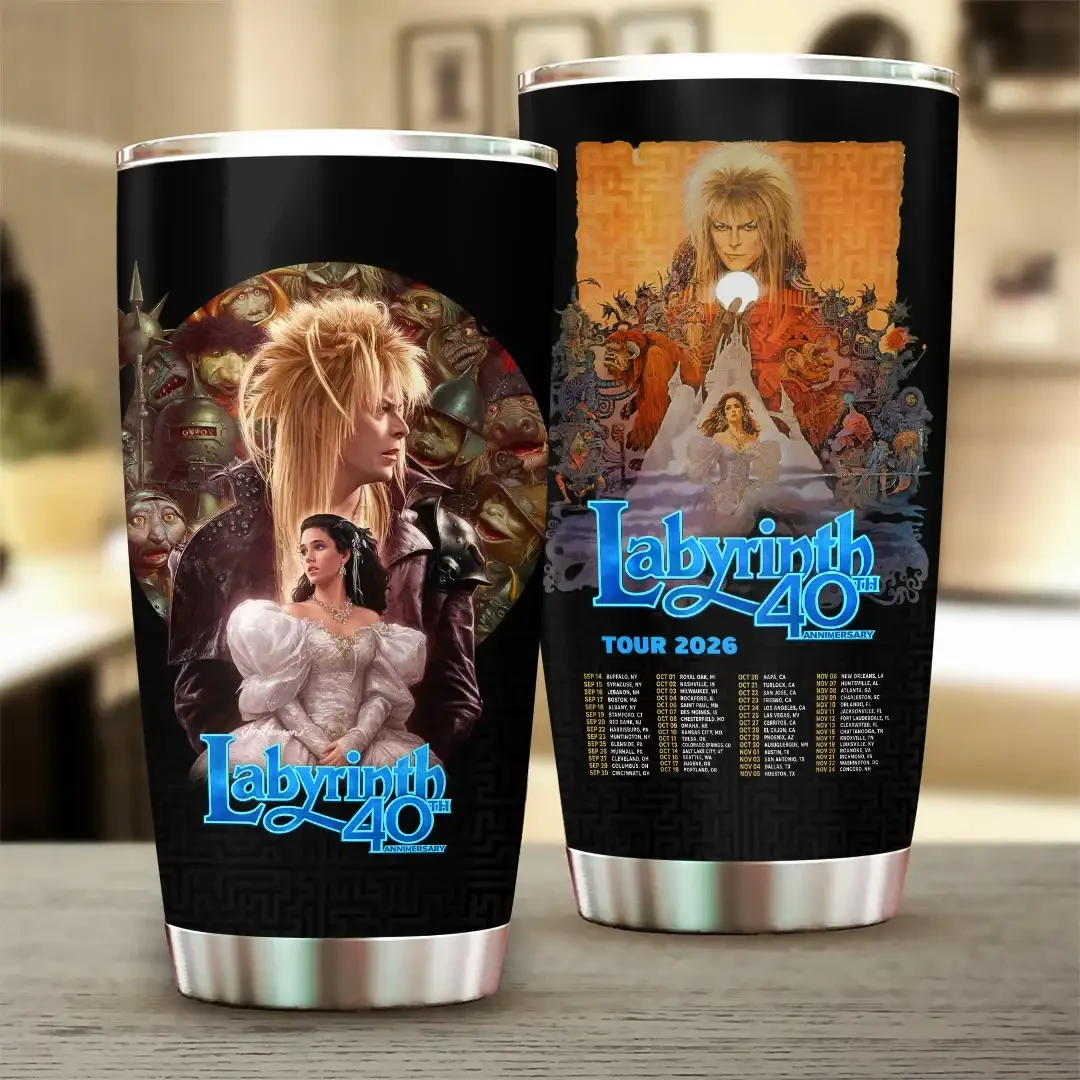 Labyrinth 40th Anniversary Tumbler 1986-2026 Fantasy Movie Labyrinth Merch Gifts For Fans Labyrinth 40th Anniversary Tumbler 1986-2026 Fantasy Movie Labyrinth Merch Gifts For Fans