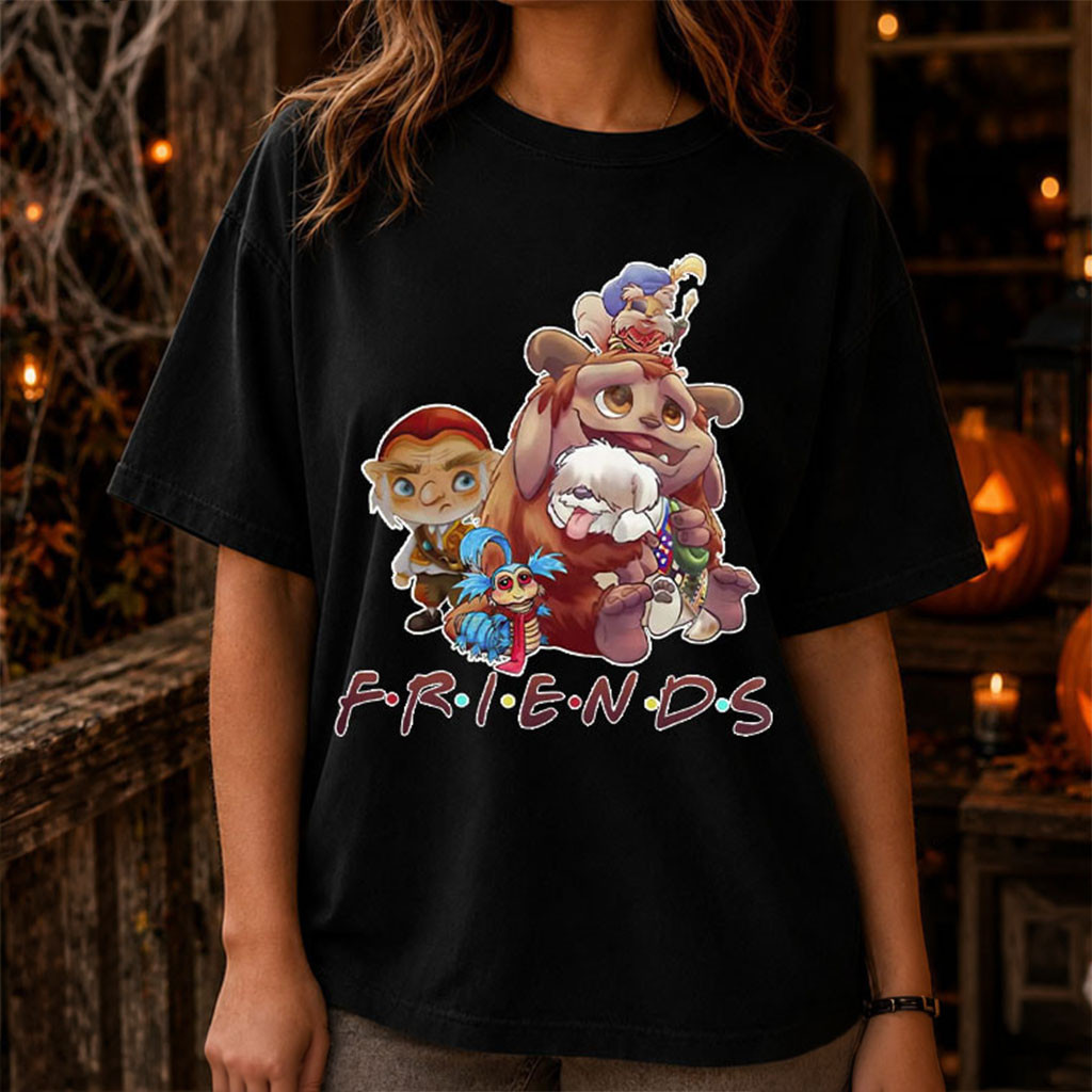 Labyrinth Goblin Characters Friends Fantasy Movie T-Shirt Labyrinth Merch Gift For BFF