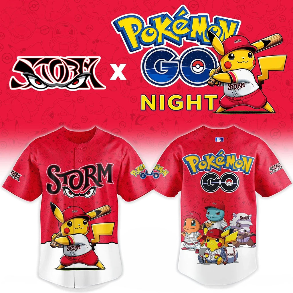 Lake Elsinore Storm Pokemon Go Baseball Jersey Elsinore Storm Merch Gifts For Fan