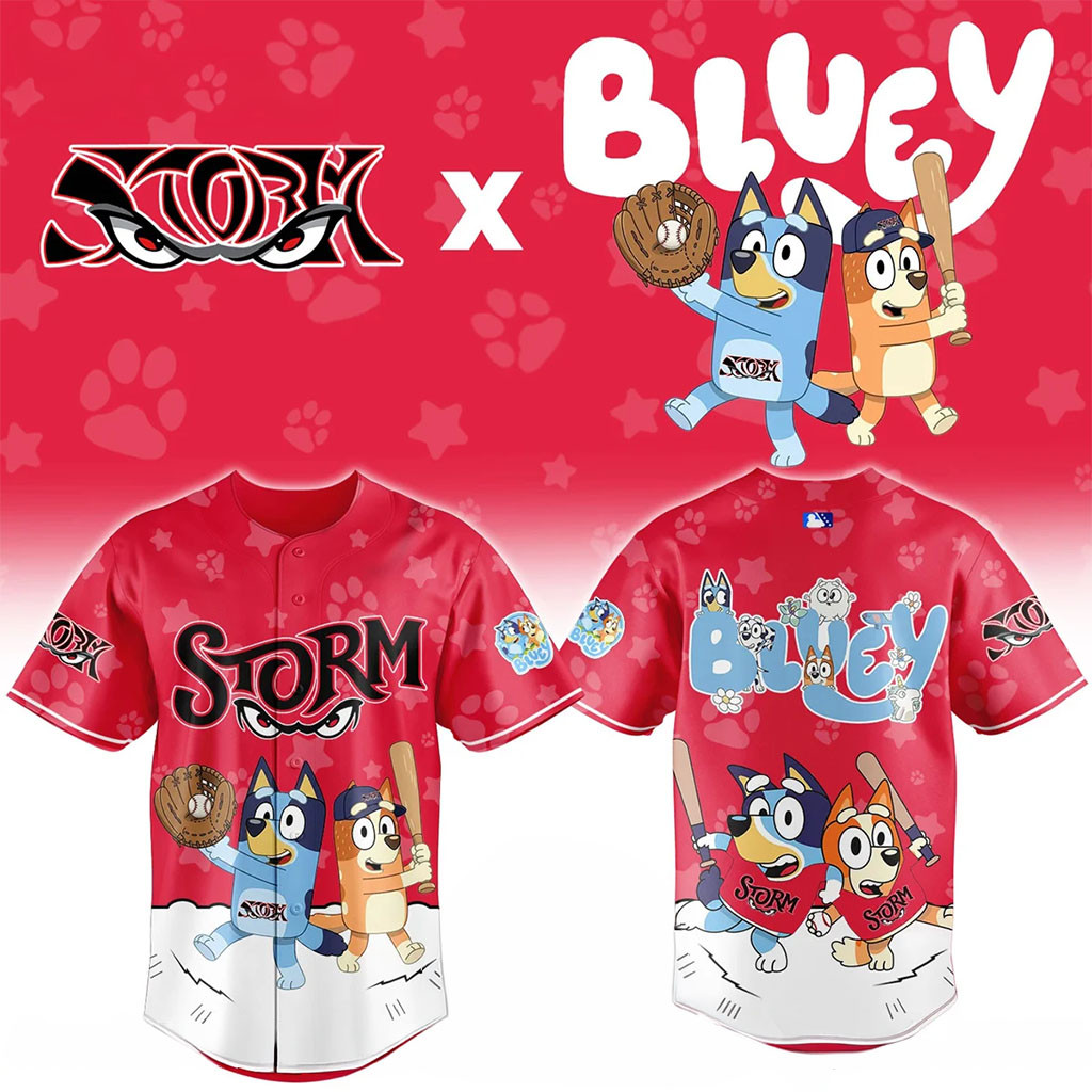 Lake Elsinore Storm x Bluey Night Baseball Jersey Lake Elsinore Storm Merch Baseball Fans Gifts Lake Elsinore Storm x Bluey Night Baseball Jersey Lake Elsinore Storm Merch Baseball Fans Gifts
