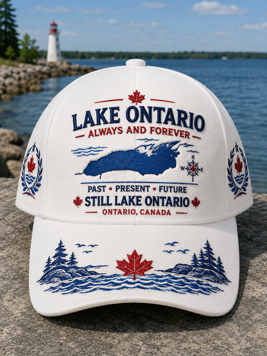 Lake Ontario Always And Forever Hat Embroidered Canada Great Lakes Hat Gifts For Travelers
