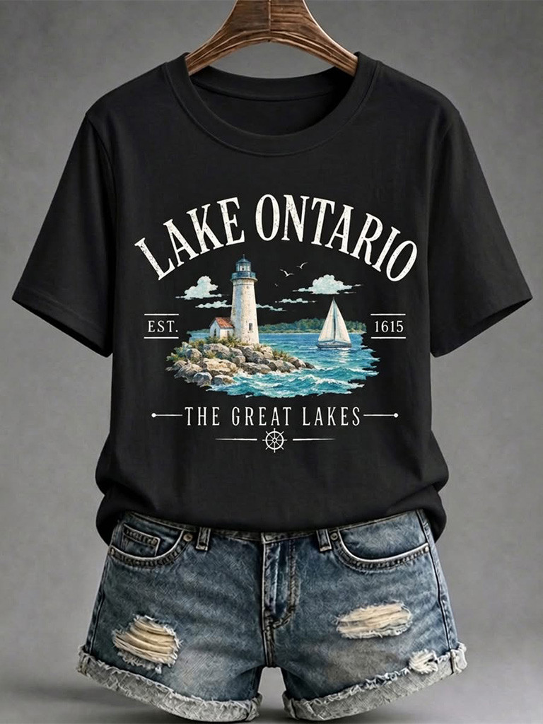 Lake Ontario Always And Forever Shirt The Great Lakes Lake Ontario Tee Anti Trump Merch Womens
