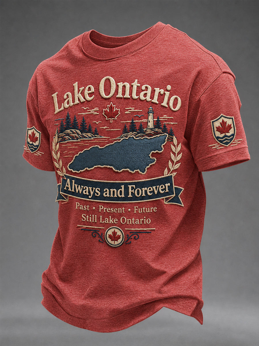 Lake Ontario Always And Forever T-Shirt Past Present Future Ontario Canada Great Lakes Shirt