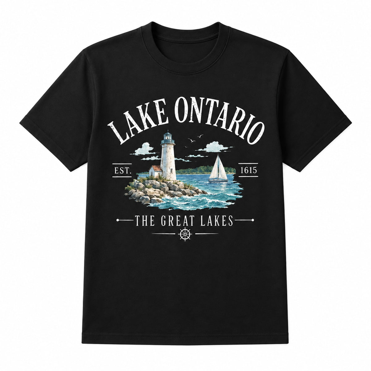 Lake Ontario Est 1615 The Great Lakes Shirt