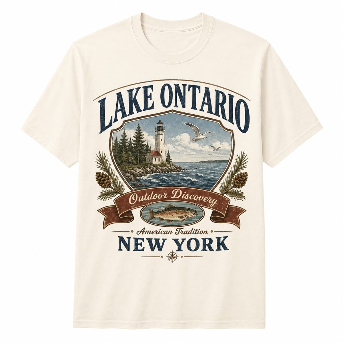 Lake Ontario Outdoor Discovery American Tradition New York Shirt