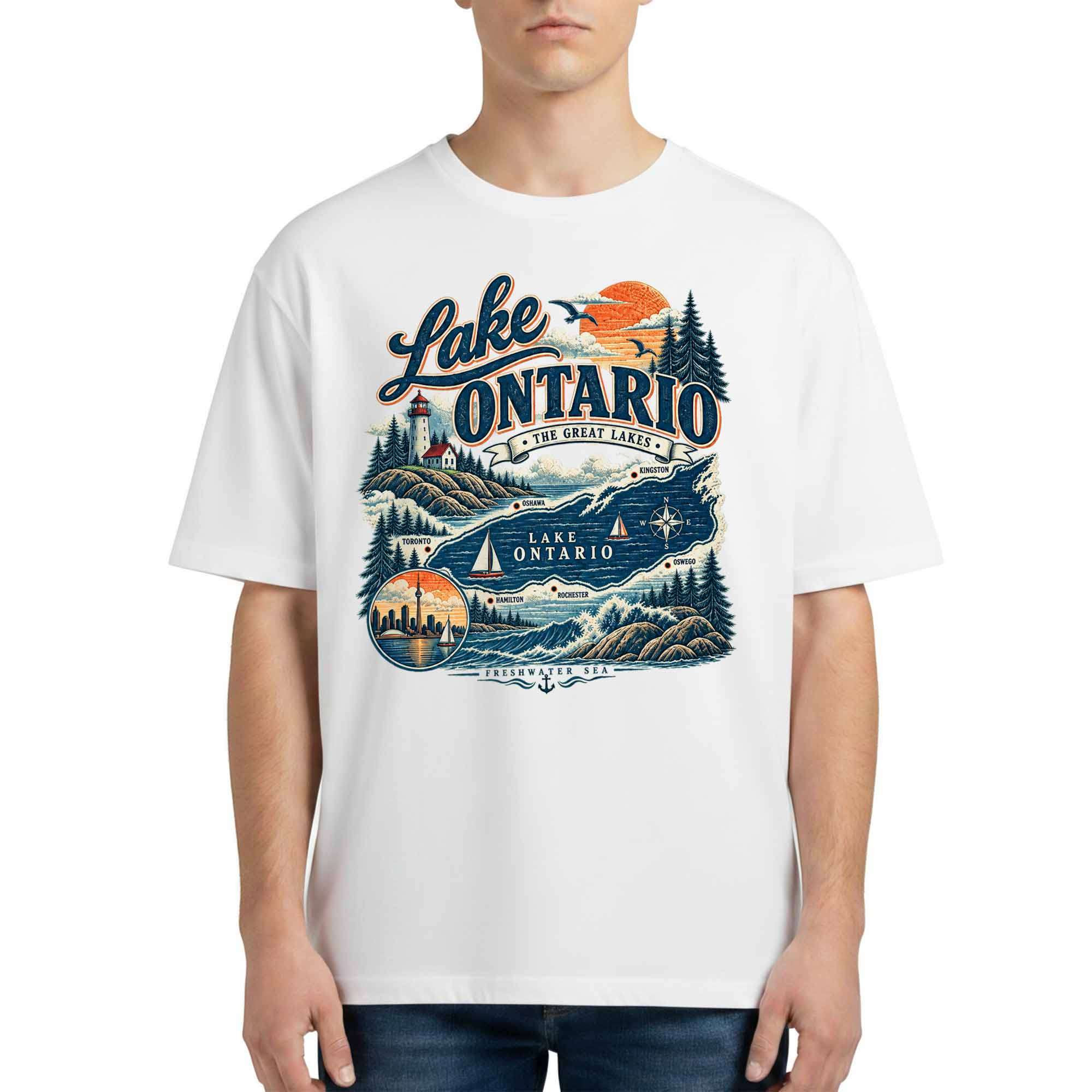 Lake Ontario The Great Lakes Freshwater Sea Shirt Lake Life T-Shirt Gifts For Him Her Lake Ontario The Great Lakes Freshwater Sea Shirt Lake Life T-Shirt Gifts For Him Her