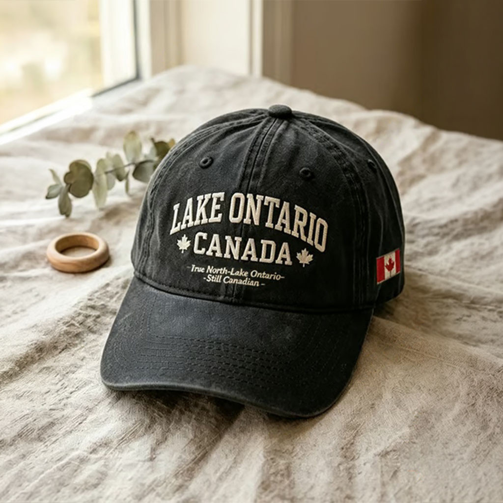 Lake Ontario We Hate Him Too Print Baseball Cap Embroidered Anti Trump Merch Lake Lovers Gifts