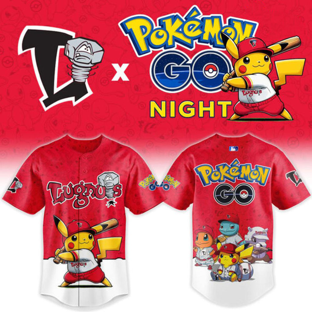 Lansing Lugnuts Pokemon GO Night Game Limited Baseball Jersey Lansing Lugnuts Merch Fan Gifts Lansing Lugnuts Pokemon GO Night Game Limited Baseball Jersey Lansing Lugnuts Merch Fan Gifts