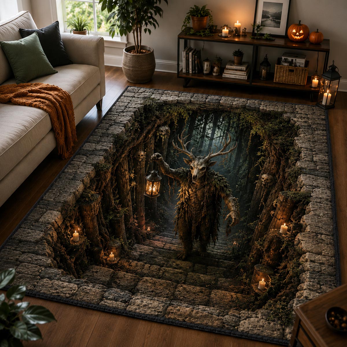 Lantern Warden Area Rug Big Skeleton Decor Birthday Halloween Gifts Lantern Warden Area Rug Big Skeleton Decor Birthday Halloween Gifts