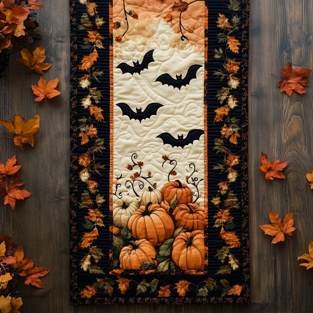 Lanternwing Quilted Table Runner Autumn Table Runner Best Halloween Presents