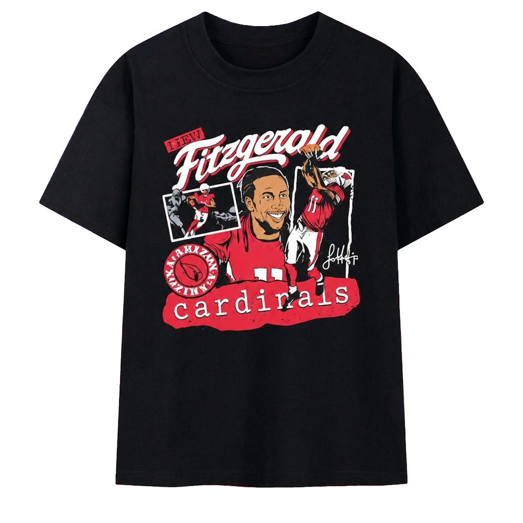 Larry Fitzgerald Arizona Cardinals Player Signature Graphic T-Shirt Larry Fitzgerald Merch Gifts