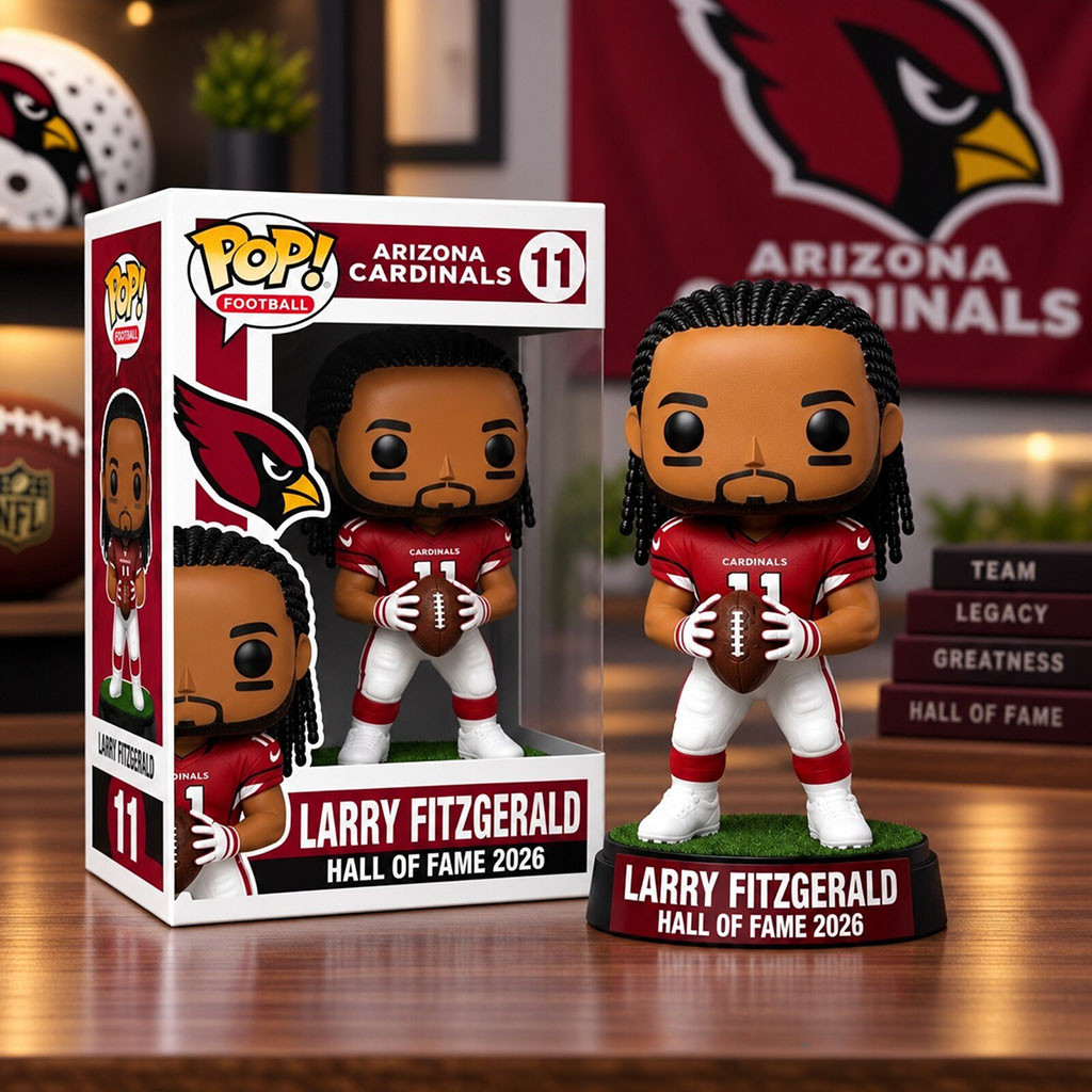 Larry Fitzgerald Hall Of Fame 2026 Funko Pop #11 Larry Fitzgerald Arizona Cardinals Merch