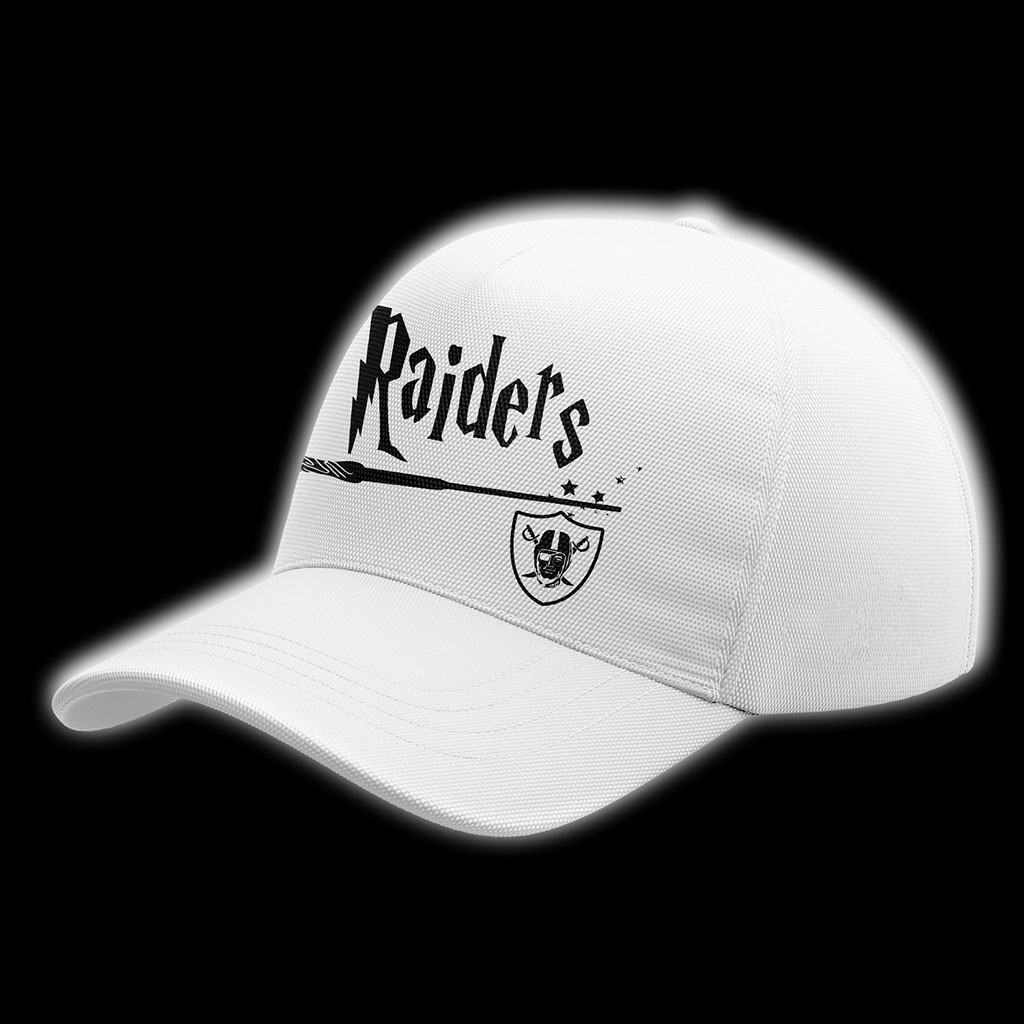 Las Vegas Raiders Harry Potter 25th Anniversary Hat White Raiders Merch Football Fan Gifts