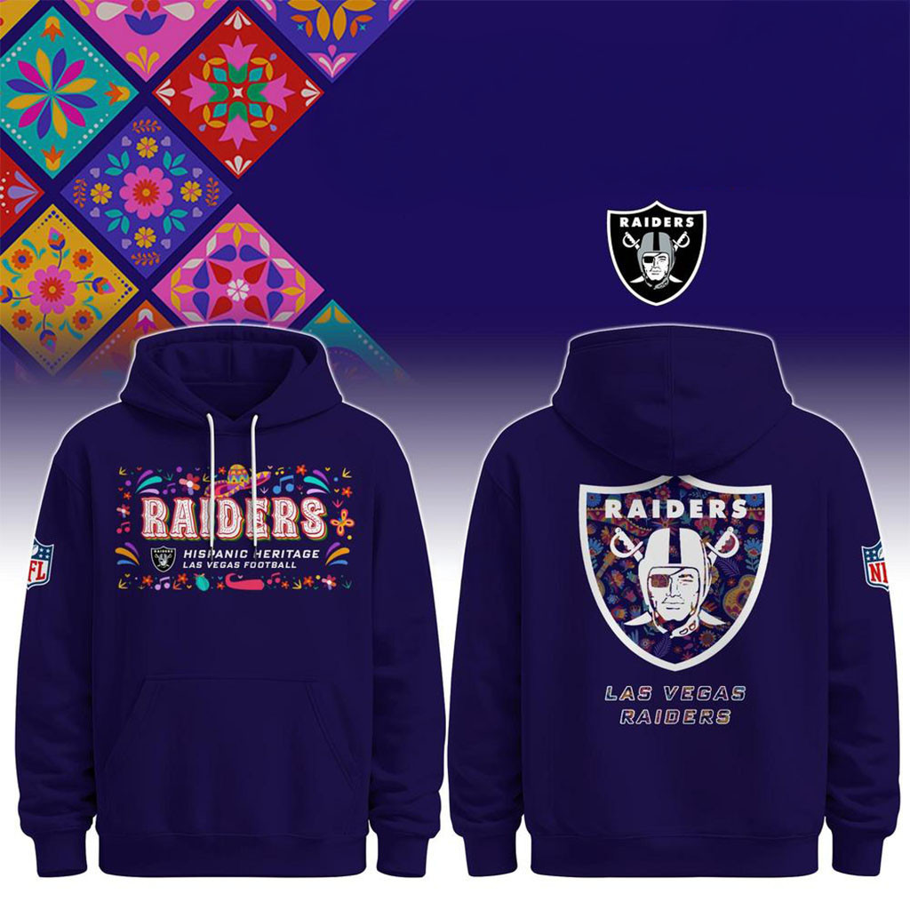 Las Vegas Raiders Hispanic Heritage Month 2026 Hoodie Raiders Merch Gifts For Football Fan Las Vegas Raiders Hispanic Heritage Month 2026 Hoodie Raiders Merch Gifts For Football Fan