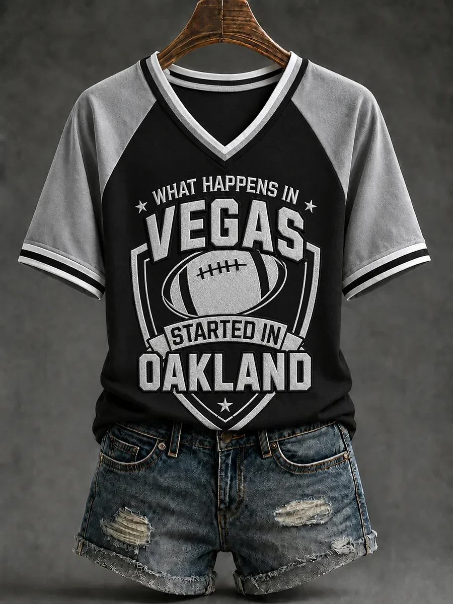 Las Vegas Raiders Merch Game Day V-Neck Shirt Football T-Shirt Raiders Nation Fan Apparel Las Vegas Raiders Merch Game Day V-Neck Shirt Football T-Shirt Raiders Nation Fan Apparel