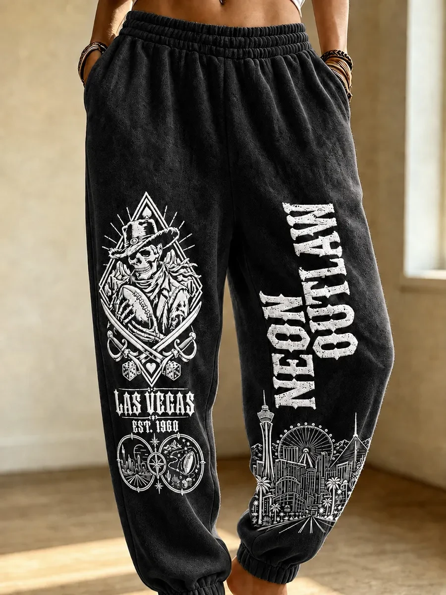 Las Vegas Raiders Merch Neon Outlaw Las Vegas Football Sweatpants Game Day Gifts For Fan