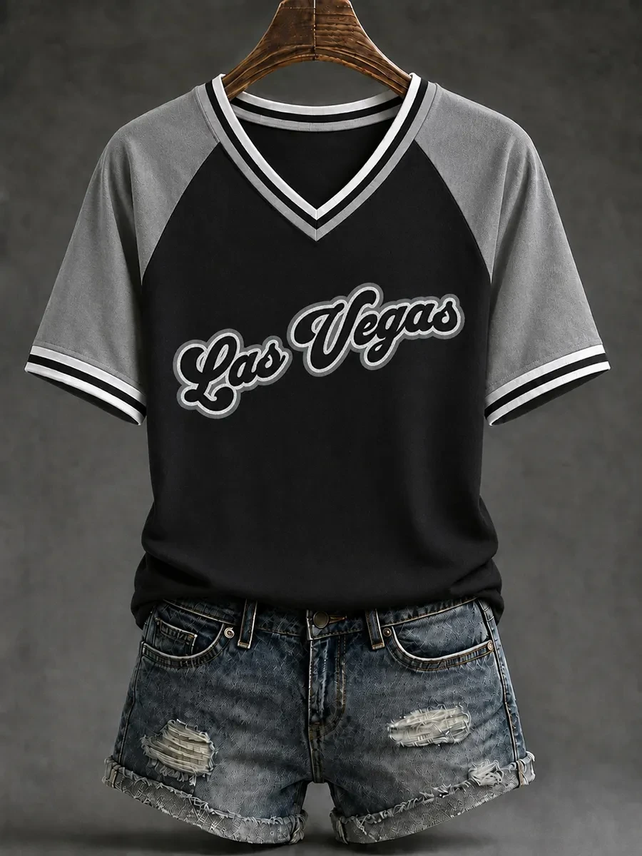Las Vegas Raiders Merch Raiders Football Game Day V-Neck Shirt Fan Gift For Her Las Vegas Raiders Merch Raiders Football Game Day V-Neck Shirt Fan Gift For Her