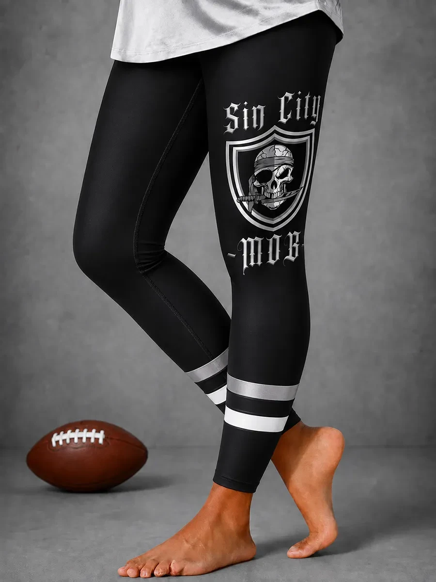 Las Vegas Raiders Merch Raiders Nation Football Legging Game Day Apparel Las Vegas Fan Gifts