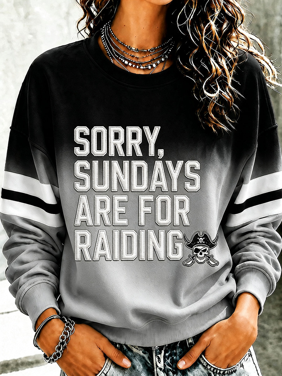 Las Vegas Raiders Merch Sorry Sundays Are For Raiding Sweatshirt Gifts For Football Fans