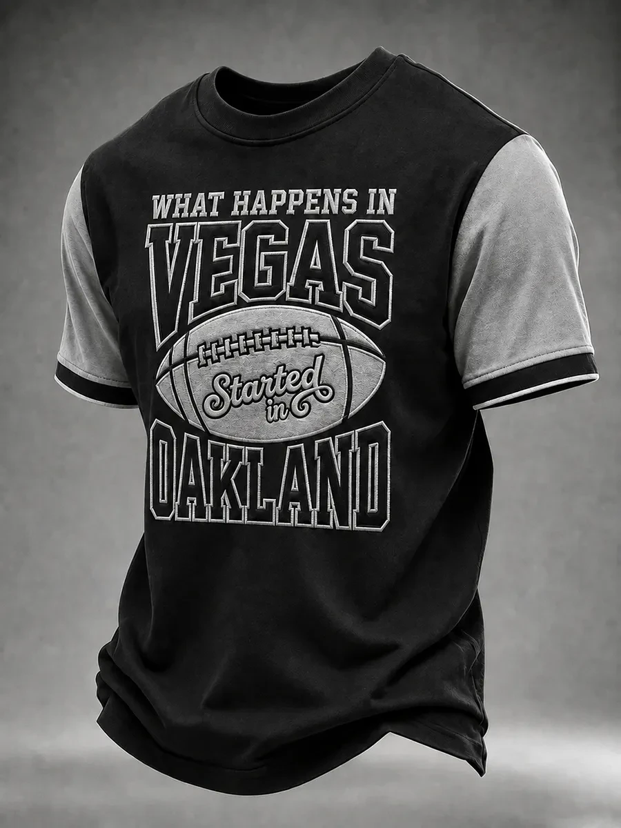 Las Vegas Raiders Merch What Happens In Vegas Shirt Game Day Las Vegas Football T-Shirt