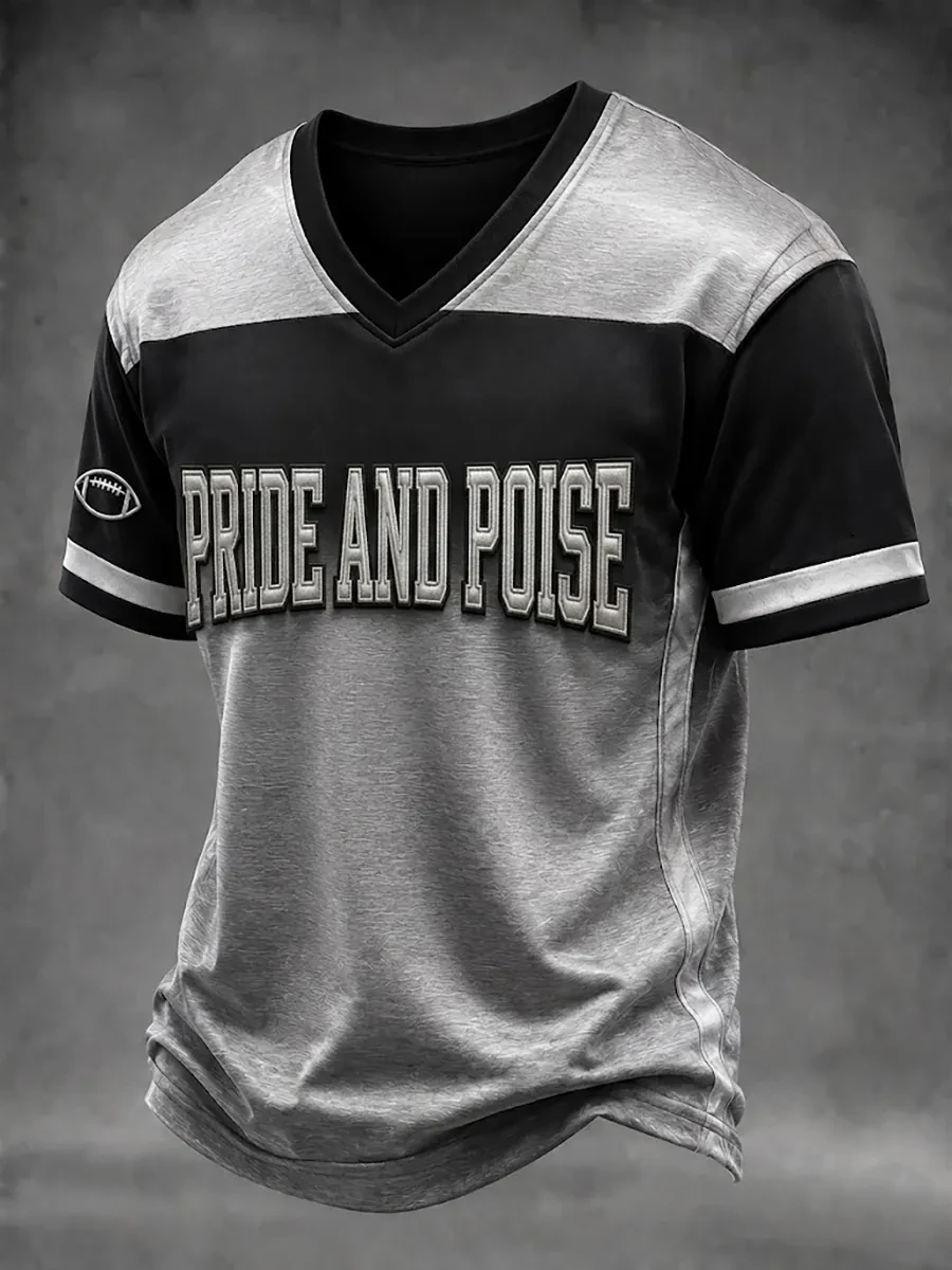 Las Vegas Raiders Pride And Poise V-Neck Shirt Raiders Merch Game Day Gifts For Football Fan Las Vegas Raiders Pride And Poise V-Neck Shirt Raiders Merch Game Day Gifts For Football Fan