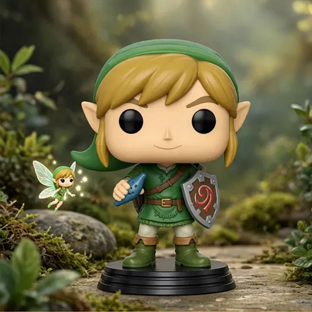 Legend Of Zelda Link Funko Pop Ocarina Of Time 40Th Anniversary 2026 Pop Figure Display Decor