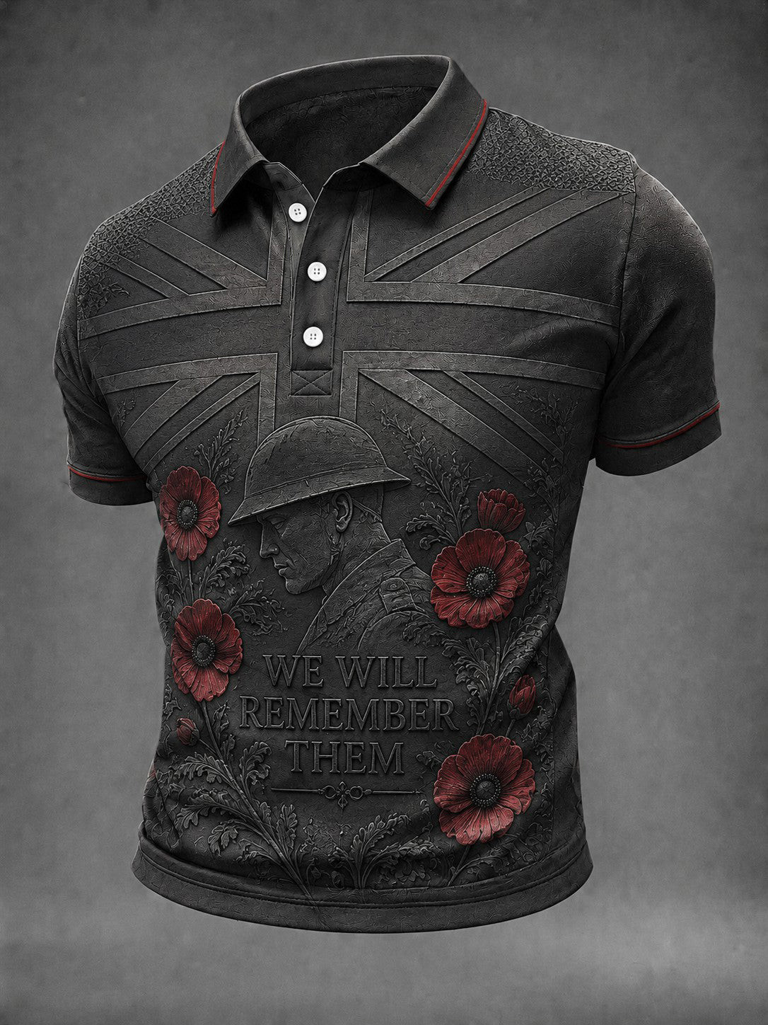 Lest We Forget Polo Shirt We Will Remember Them Shirts UK Veteran Gifts Ideas