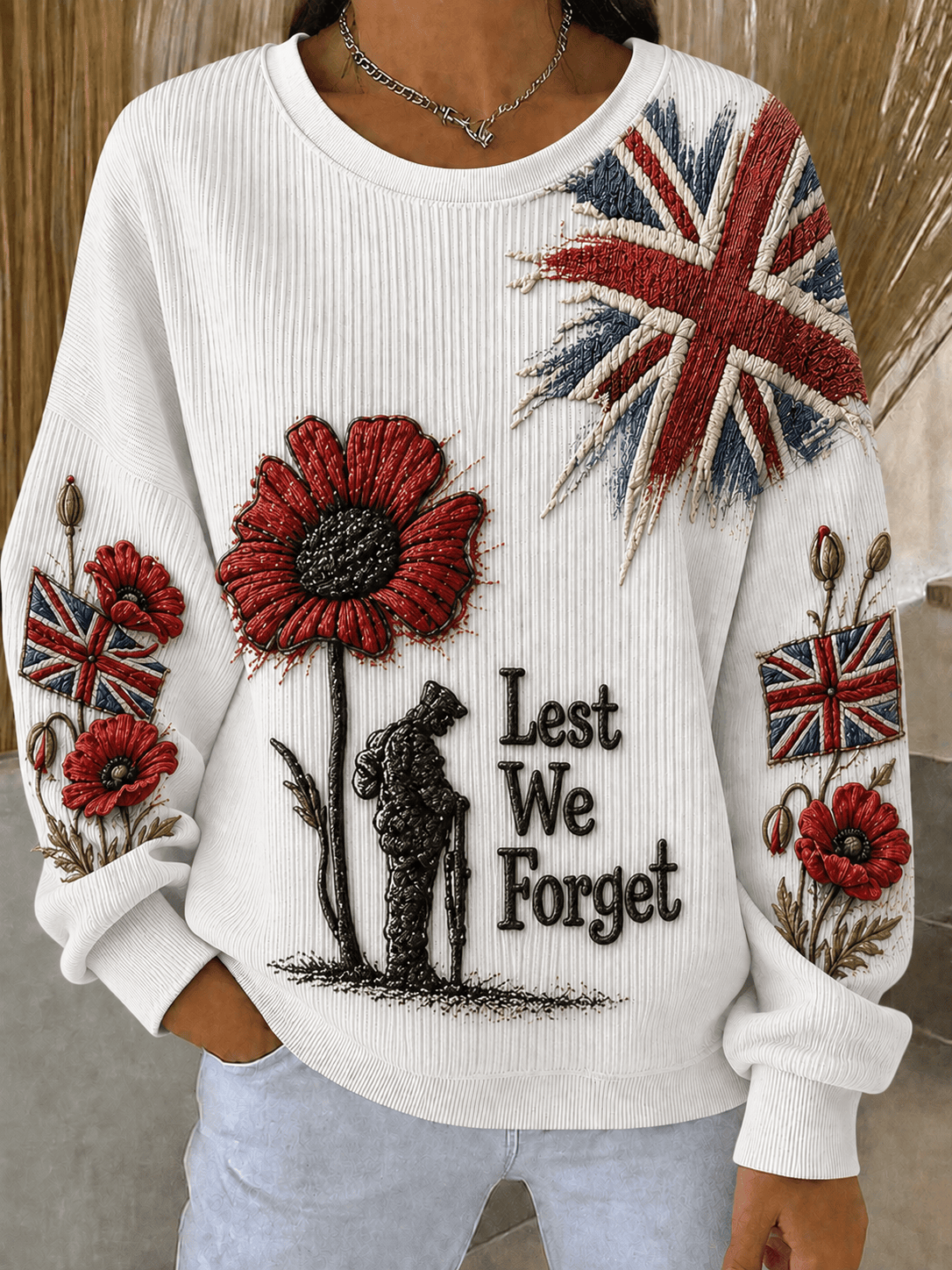 Lest We Forget Poppy Sweatshirt Remembrance Day Sweatshirt UK Veteran Gifts Lest We Forget Poppy Sweatshirt Remembrance Day Sweatshirt UK Veteran Gifts