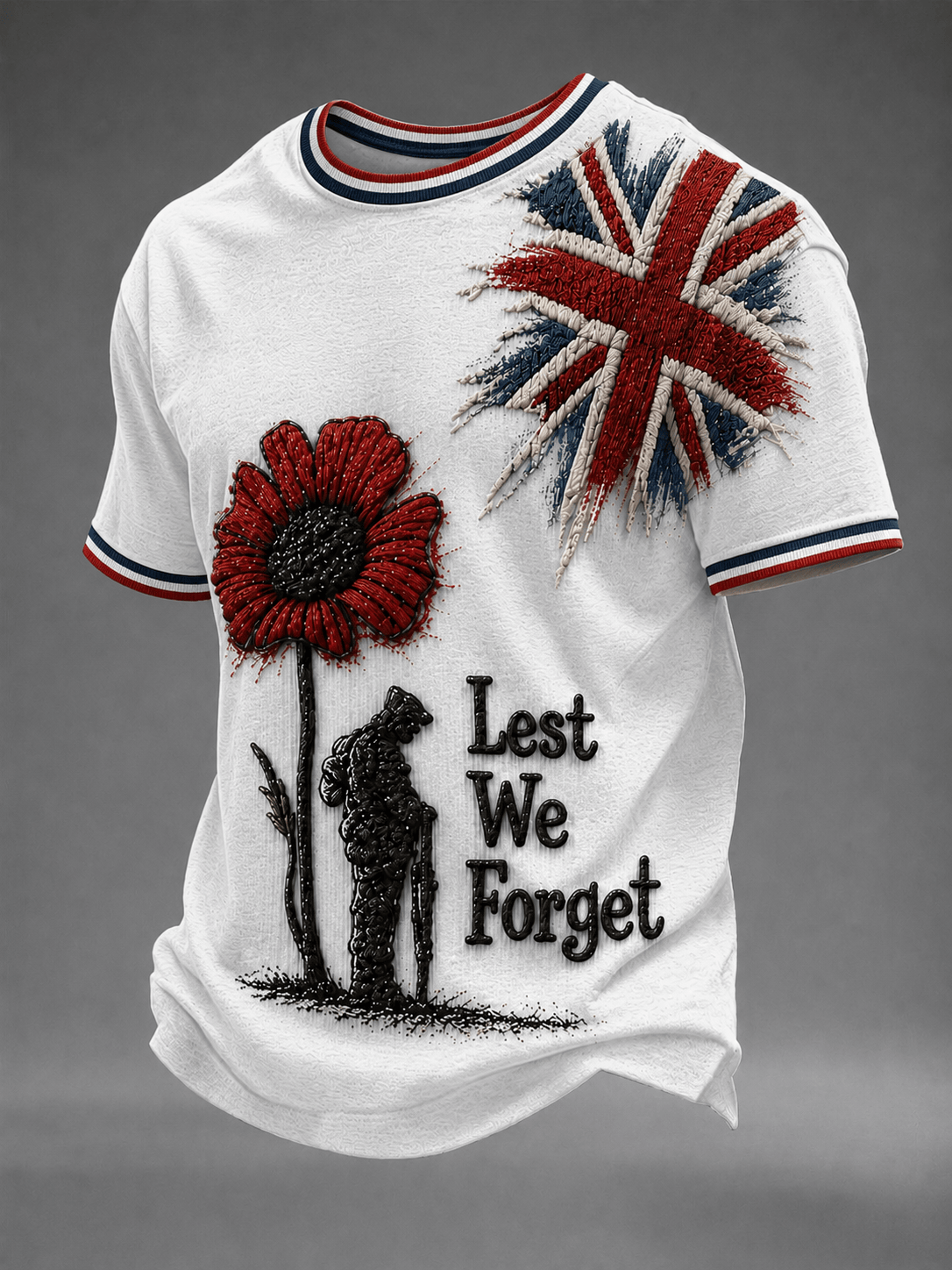Lest We Forget T-Shirt Poppy Flower Remembrance Day Shirt Present For Veteran Lest We Forget T-Shirt Poppy Flower Remembrance Day Shirt Present For Veteran