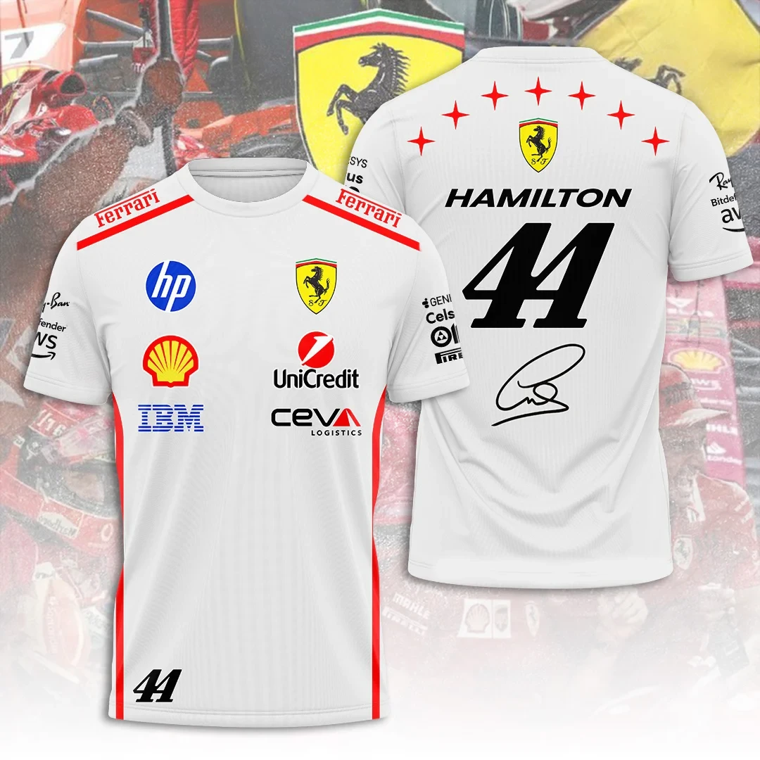 Lewis Hamilton x Scuderia Ferrari Monza Grand Prix 2026 Shirt Scuderia Ferrari Merch Fan Gifts